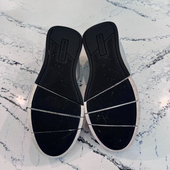 Michael Kors	Upton Slip on Ballet Metallic Silver Size 10 - Picture 5 of 5